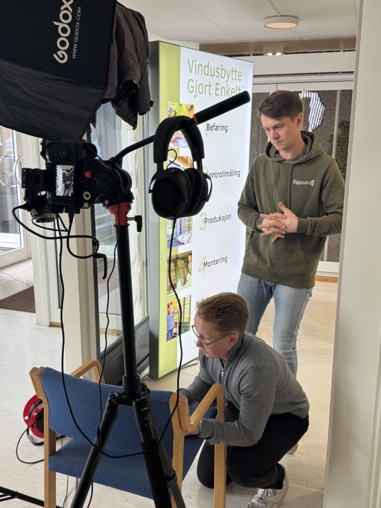 Filming hos Signum Vindu
