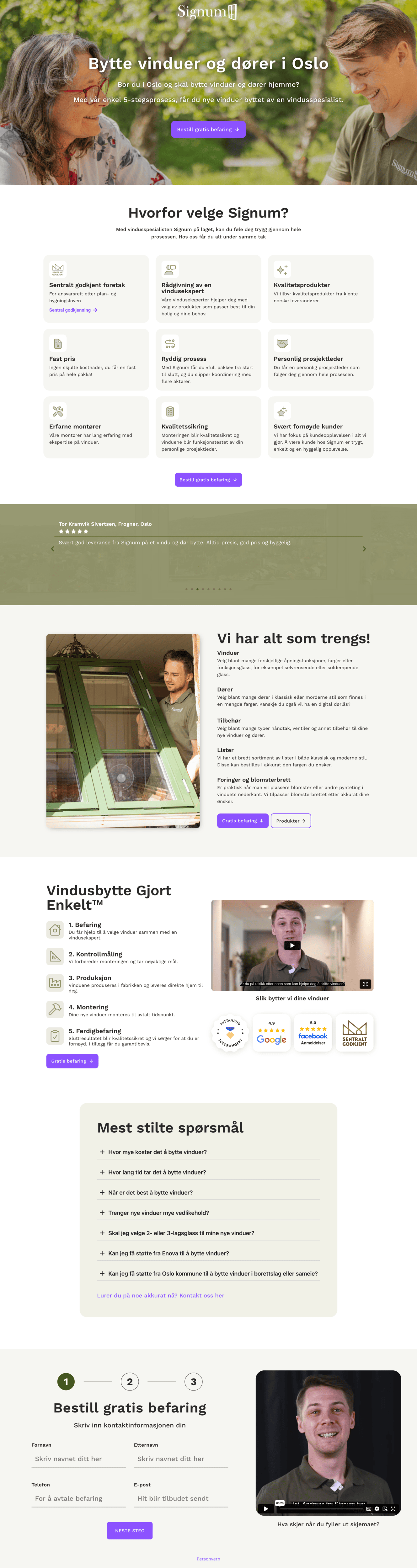 Bytte vindu Oslo